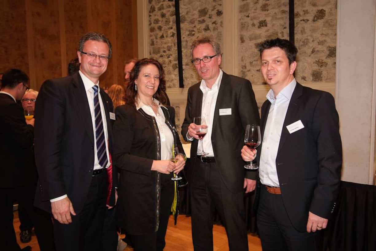 Markus Naegeli, Canon Schweiz AG, CEO; Münire Kiamiloglou, Avaloq Evolution AG, Personal Assistant to CEO; Urs Räbsamen, Advantis Versicherungsberatung AG; Thomas Cserhat, Advantis Versicherungsberatung AG