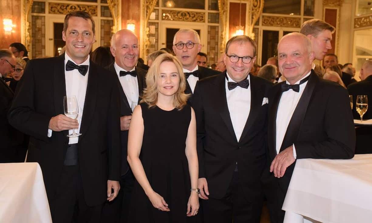 Moritz Lechner, Sensirion AG;
Roland Siegwart, ETH-Professor;
Nicole Hirzel;
Thomas Gutzwiller, GWPartner AG;
Martin Hirzel, Autoneum;
Martin Naville, Swiss American Chamber of Commerce