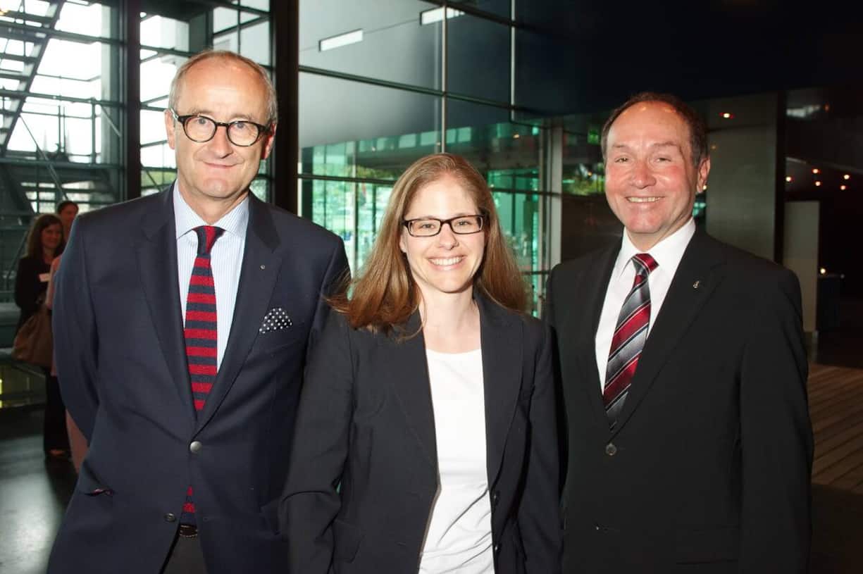 Ulrich H. Moser, Jurymitglied; Claudia Mattig, Jurymitglied; Niklaus Bleiker, Volkswirtschaftsdirektor Kanton Obwalden und Jurypräsident