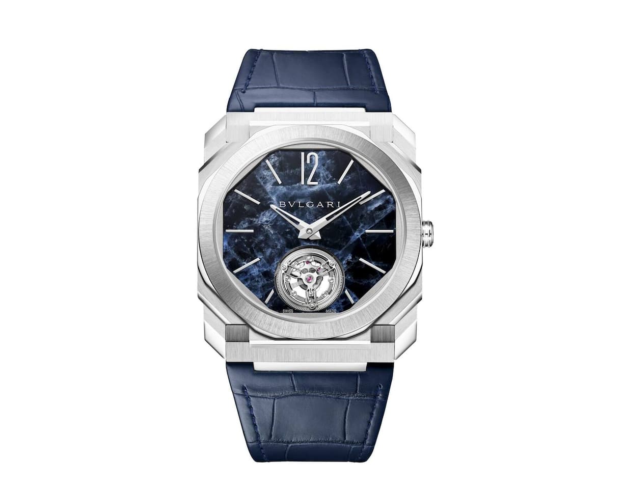 Neuheit: Bulgari Octo Finissimo mit Zifferblatt aus blauem Marmor.