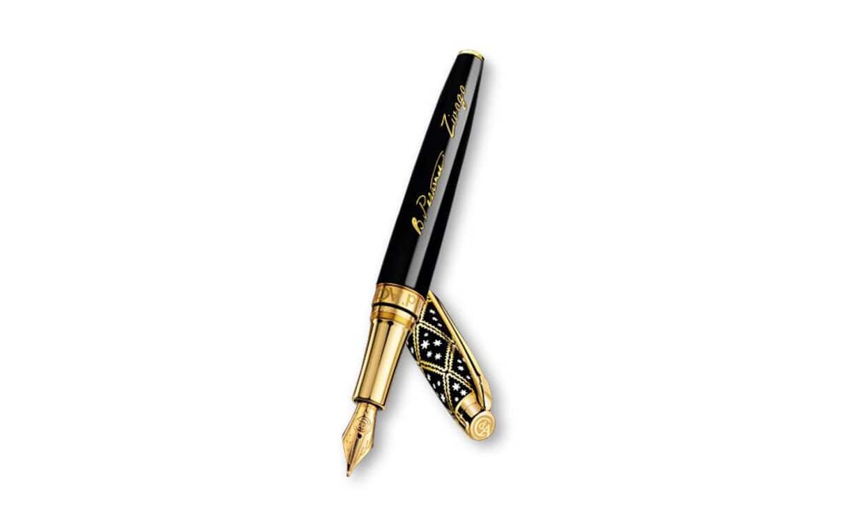 Caran d’Ache: Füllfederhalter Zivago, limitierte Edition, Lack und 18-karätiges Gold, 2250 Franken.
