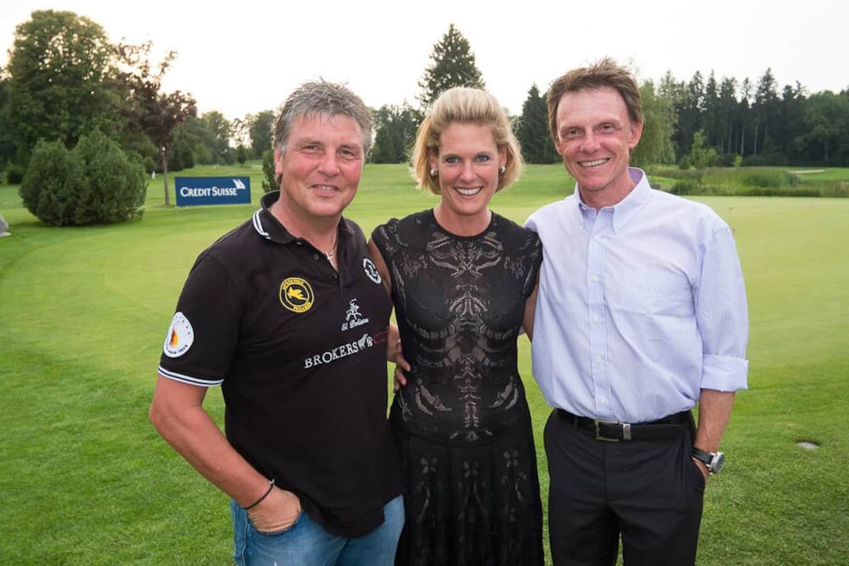 Martin Andermatt, Fussballtrainer; Tanja Fruithof, Geschäftsführerin Bucherer Zürich; Stefan Schmidlin, Sculpteur