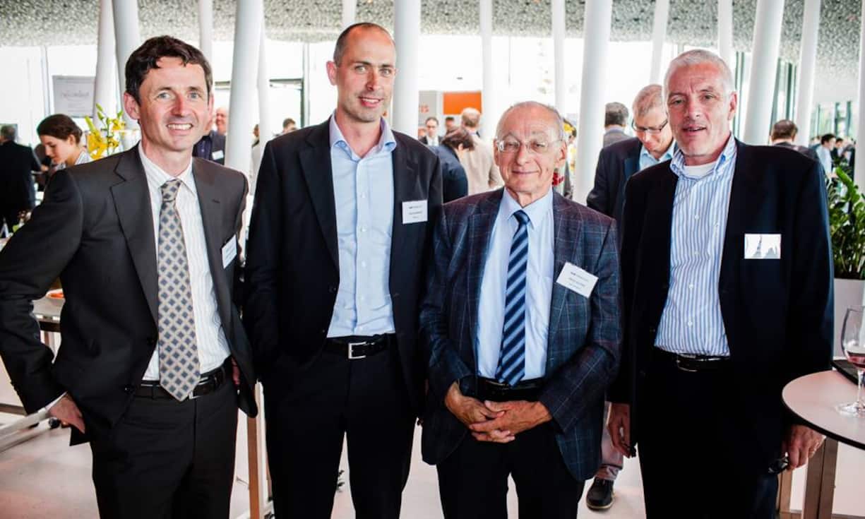 Christian Grasser, Asut-Geschäftsführer, Kilian Borter, open up, Fritz Sutter, Asut-Vorstand, Michael Bausback, LogObject AG