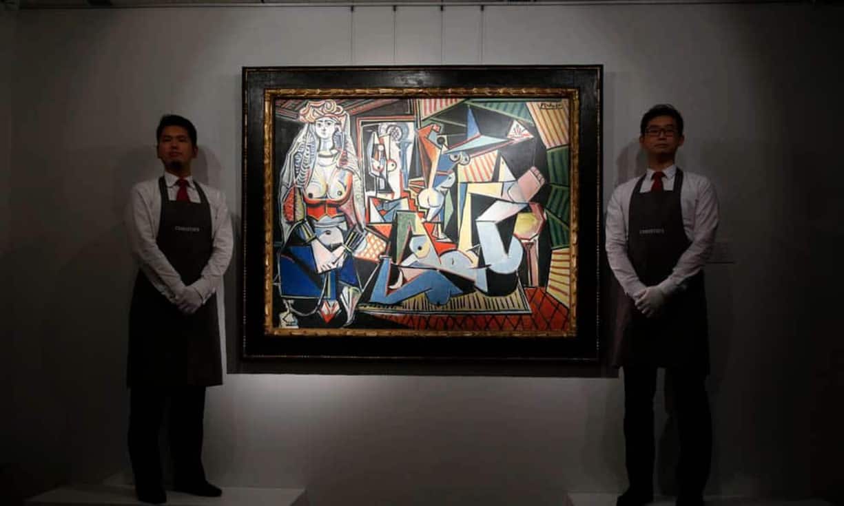 Das sind die teuersten Gemälde der Welt:
Platz 1: Pablo Picasso – «Les femmes d'Alger» (1955)
Das 1955 erstellte Ölgemälde «Les femmes d'Alger» erzielte bei Christie's inklusive Kaufprämie den Rekordpreis von 179,4 Millionen Dollar, nachdem der Hammer zuvor bei rund 160 Millionen Dollar gefallen war.