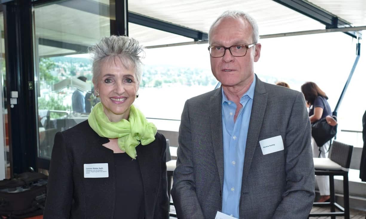 Carmen Walker Späh, Präsidentin FDP. Die liberalen Frauen, Regierungsrätin des Kantons Zürich;
Markus Assfalg, Leiter, Standortförderung Kanton Zürich