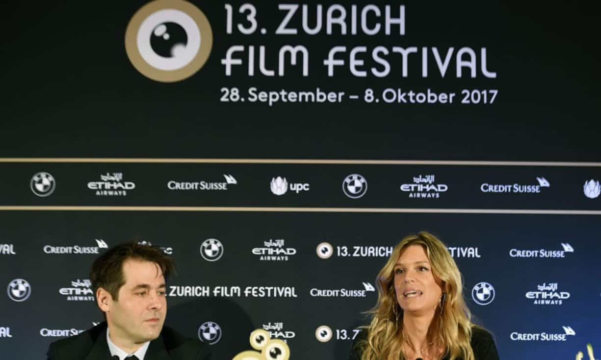 Co-Direktoren Karl Spoerri und Nadja Schildknecht am Eröffnungstag.