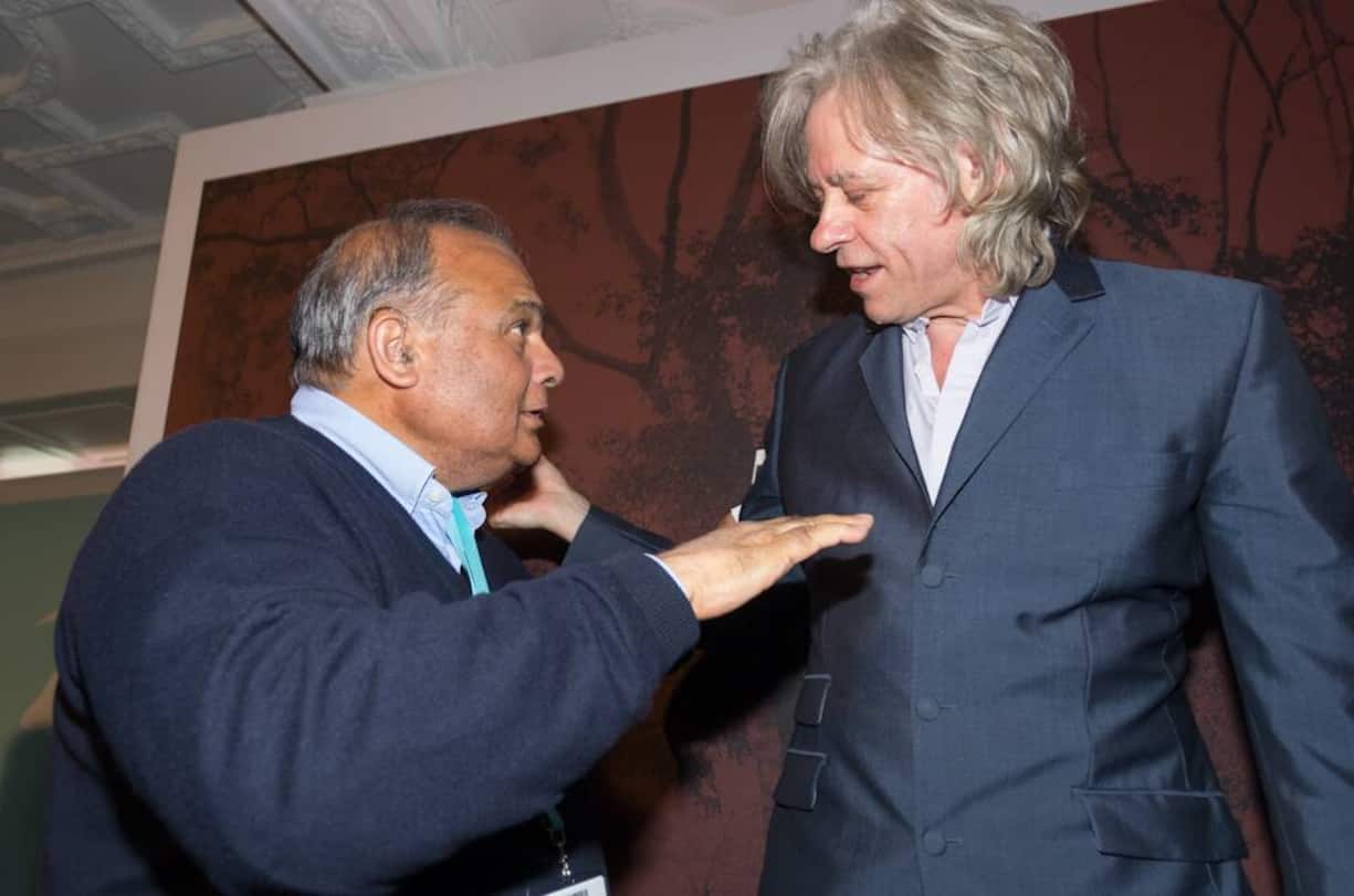 Praful Chandaria, Business Executive, Comcraft Asia Pacific Pre Ltd., Singapore; Sir Bob Geldof