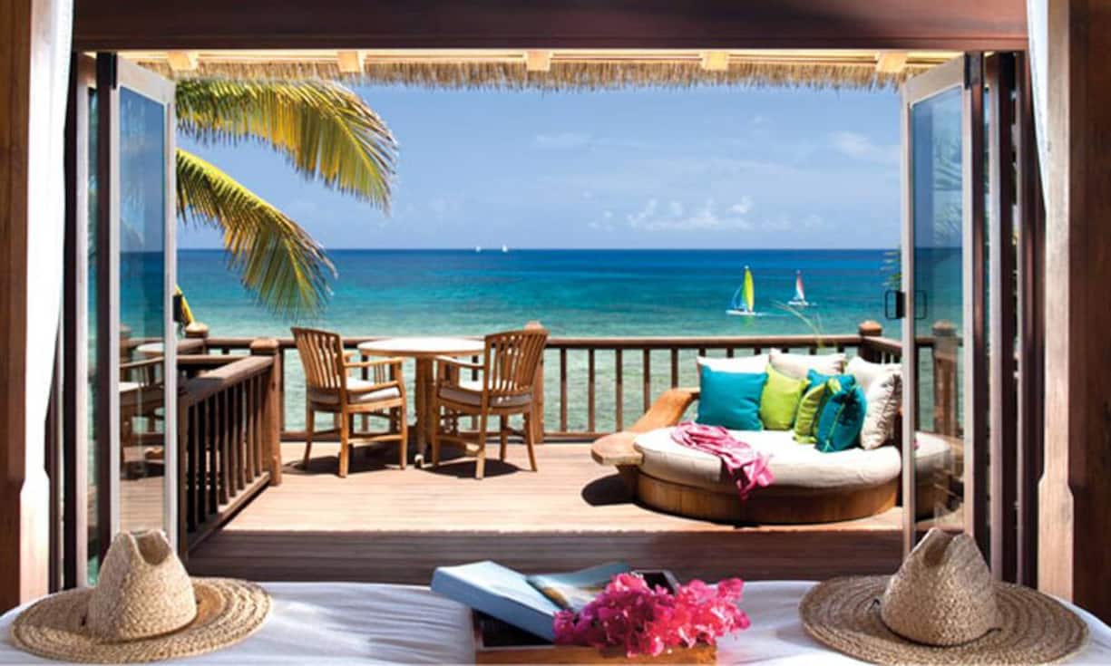Insgesamt 14 hübsche Luxus-Bungalows befinden sich auf Necker Island und...