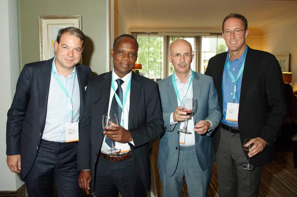 Jeroen van den Heuvel, Managing Director, Rabobank International F&A, M&A; Assamoi Robert Yapo, Head of Sustainability, Conseil du Café - Cacao, Côte d'Ivoire; Alain Frederiq, Head of Industrial Cocoa & Chocolate Ingredients, Olam Europe Ltd.; Bill Guyton, President, World Cocoa Foundation.
