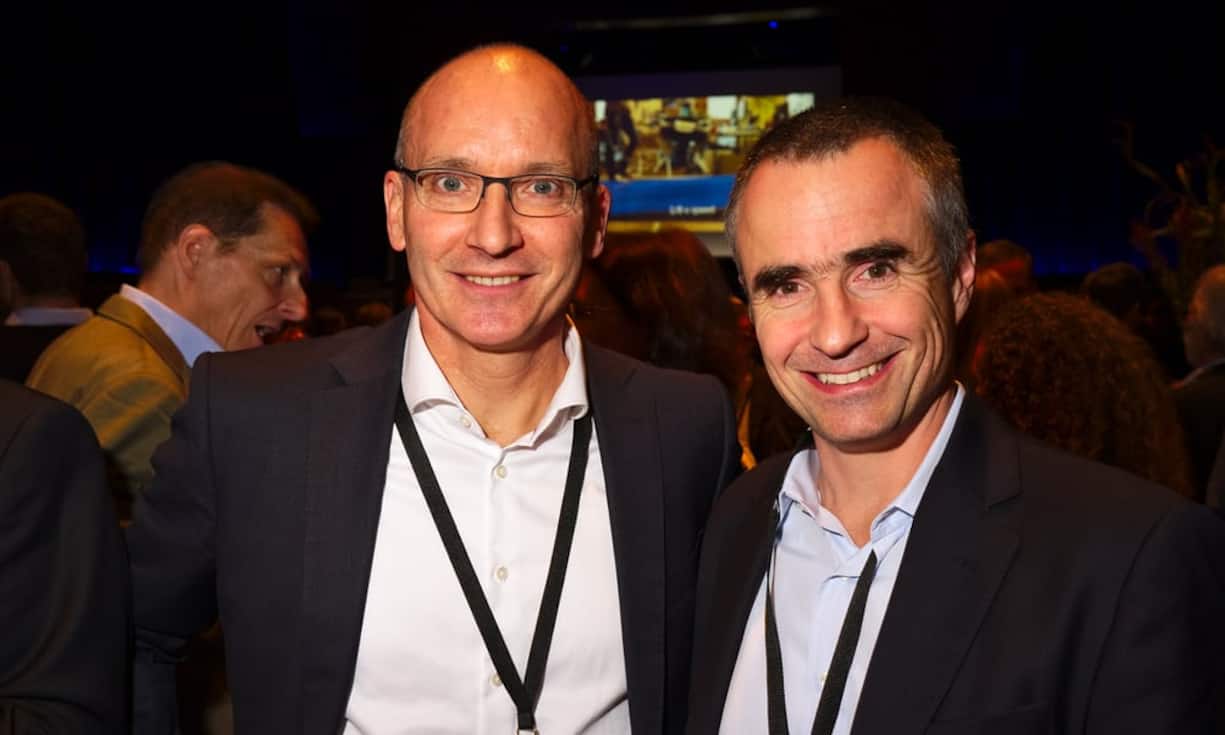 Urs Riedener, CEO, Emmi;
Daniel Schmutz, CEO, Helsana Versicherungen