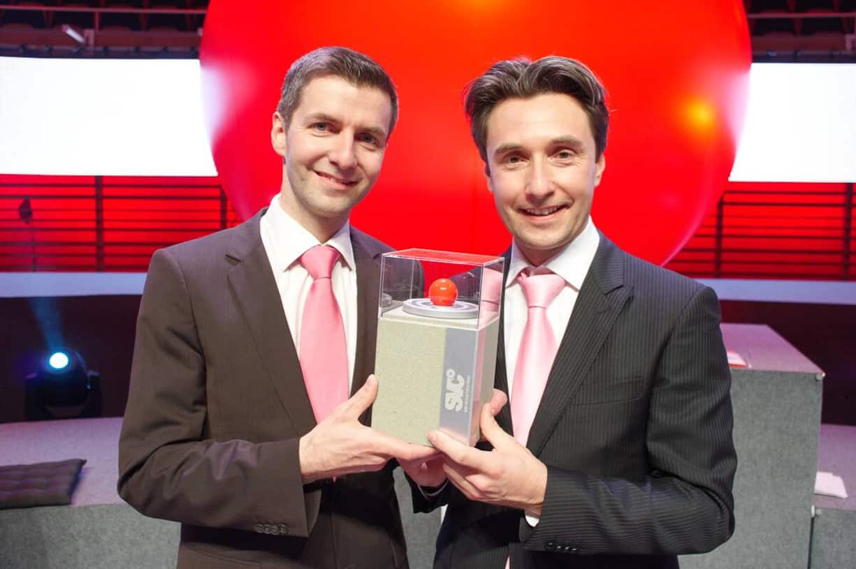 Die Sieger: Matthias Bachmann, Geschäftsführer, Bachmann AG; Raphael Bachmann, Geschäftsführer, Bachmann AG