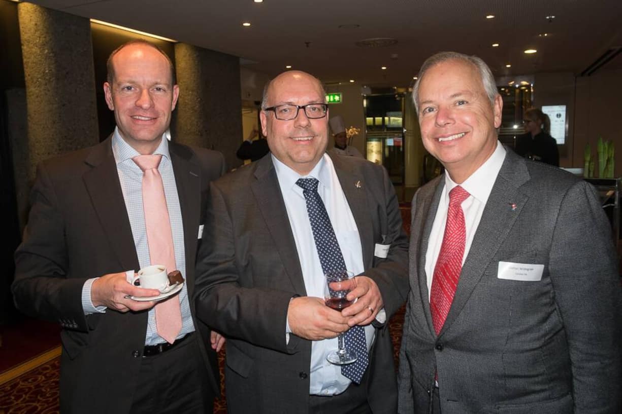 Axwl Menning, British Telecom; Henry Johansson, Saab AB; Stefan Widegren, Cavotec SA