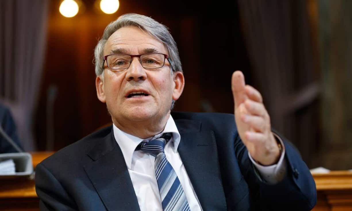 …ihr Kollege, der neue Post-Präsident Urs Schwaller.Bilder: Keystone