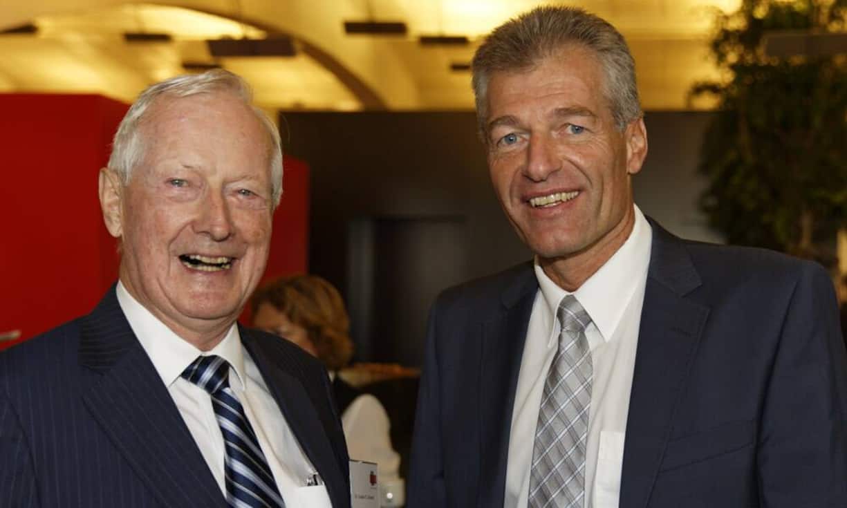 v.l.n.r. Dr. Gustav E. Grisard; GRT Management und Beratungs AG Präsident des Verwaltungsrats, Heinz Karrer CEO Axpo Holding AG Präsident economiesuisse