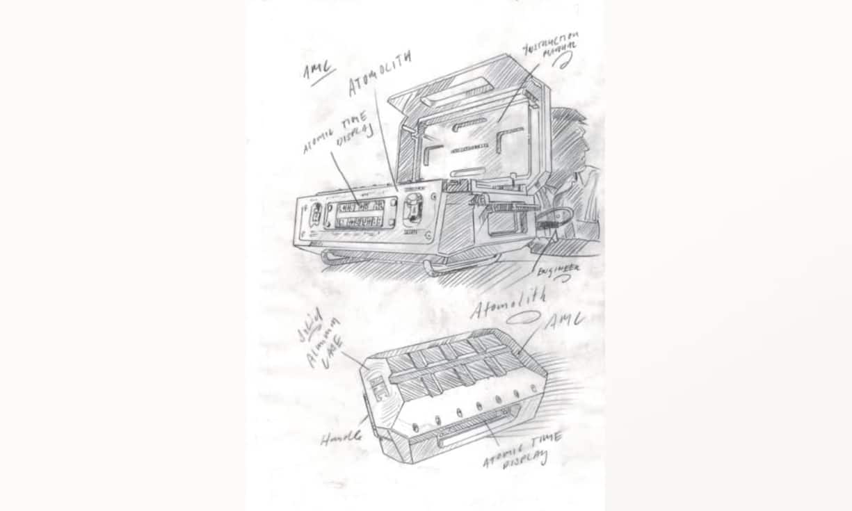Aluminiumschrein, der Atom-Mutteruhr für eine mechanische Armbanduhr ist
