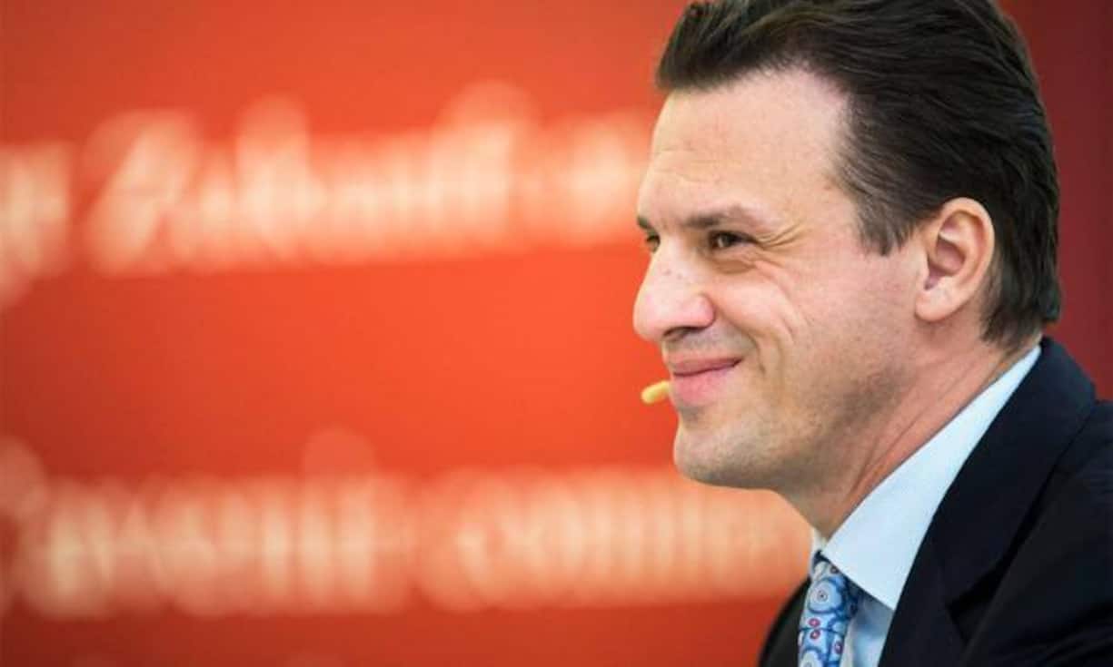 Platz 25: Patrick Frost - CEO von Swiss Life
Swiss-Life-Chef Patrick Frost hat im vergangenen Jahr 3,82 Millionen Franken Salär erhalten. Der Basislohn ist gesunken, die Boni sind gestiegen.