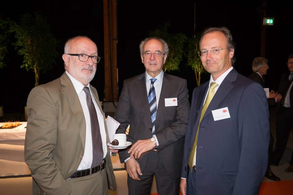 Rolf Soiron, Verwaltungsratspräsident Holcim Holding AG/Lonza; Rudolf Hug, Präsident des Verwaltungsrates HT-Holding AG; Markus R. Neuhaus, CEO PricewaterhouseCoopers AG