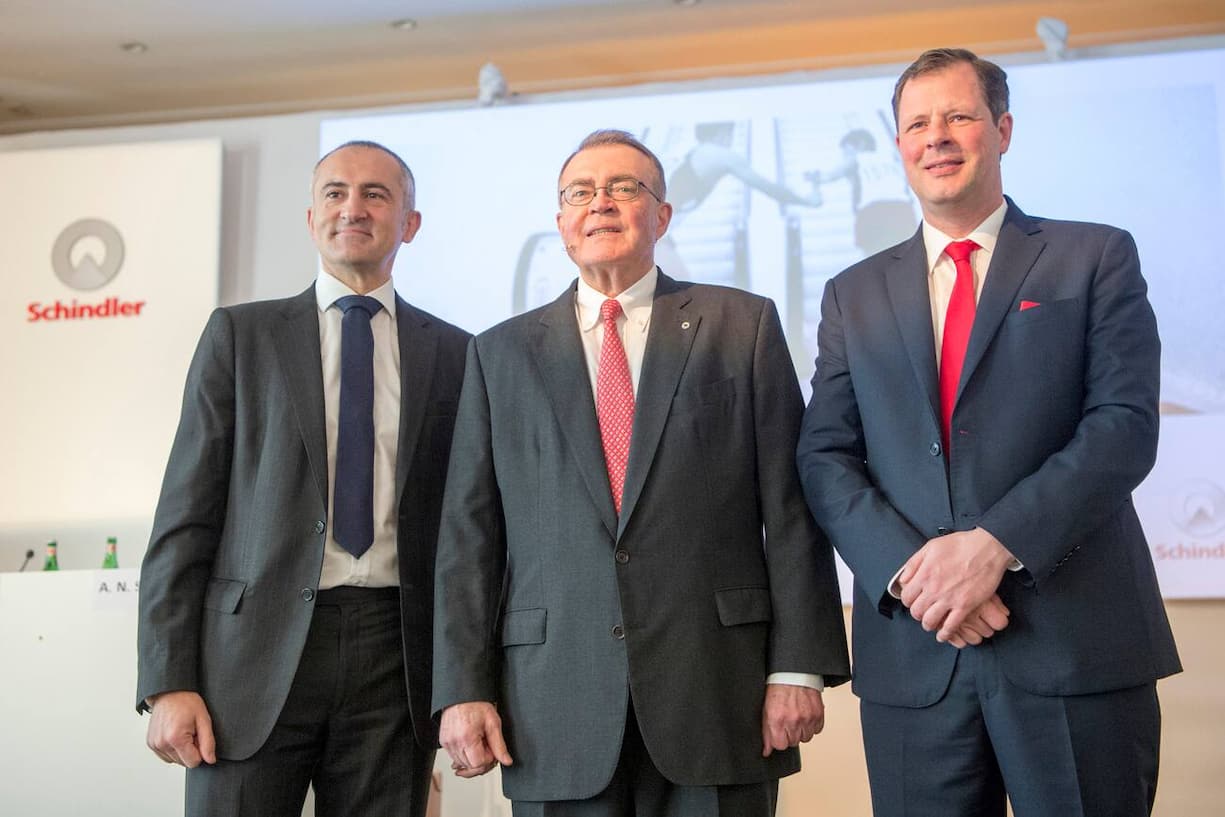 Silvio Napoli, Alfred N. Schindler und Thomas Oetterli