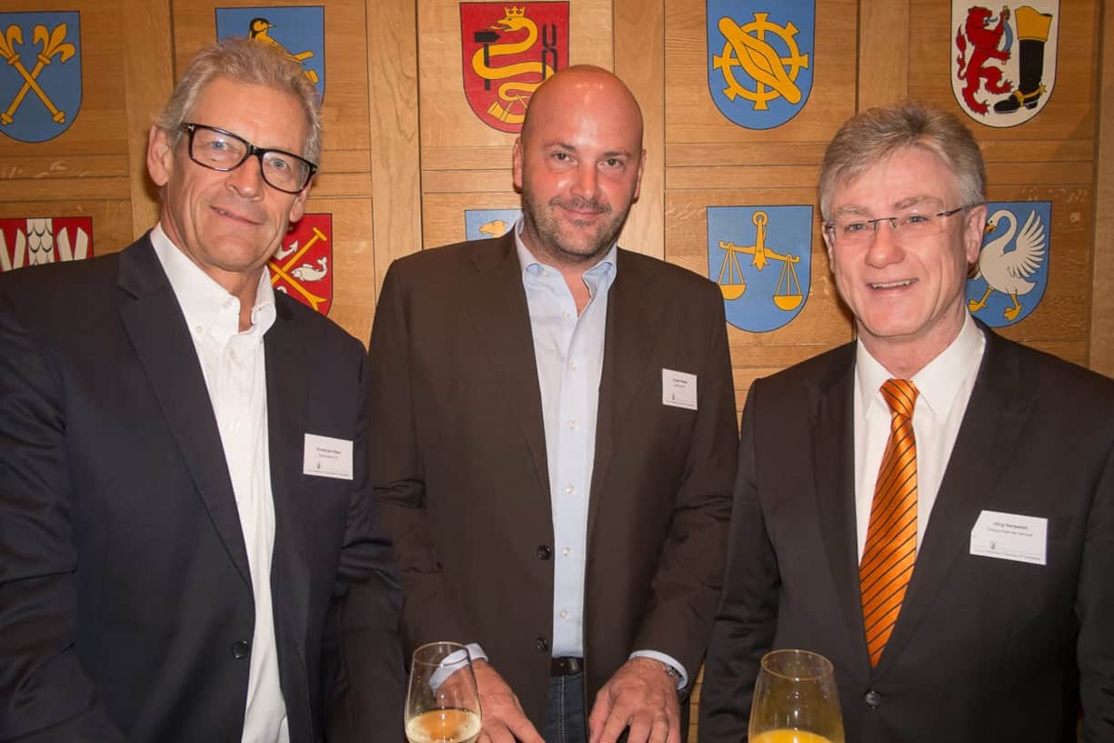 Christoph Hilber, Managing Partner, Boardsearch AG; Jürgen Kaske, Creative Director, Interbrand AG; Jörg Henseleit, Managing Director Switzerland, Orange Business Services