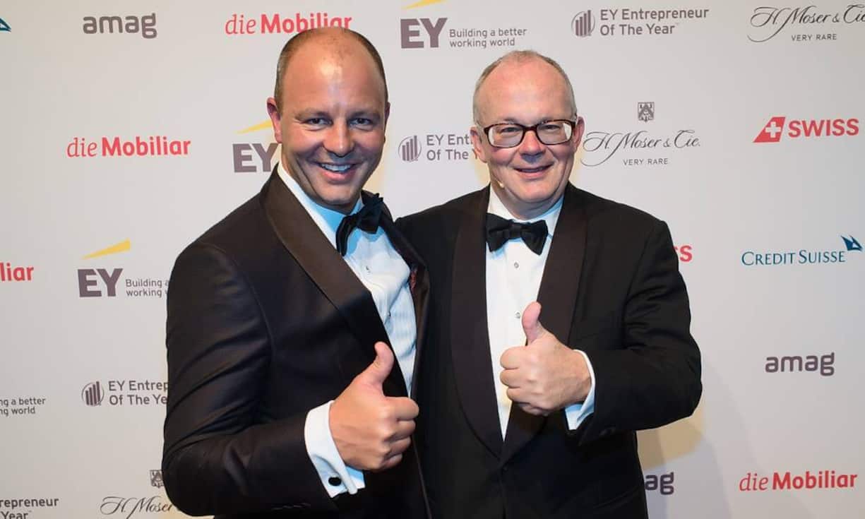 Die Gastgeber:
Marcel Stalder, CEO, Ernst & Young;
Heinrich Christen, Ernst & Young Entrepreneur of the Year
