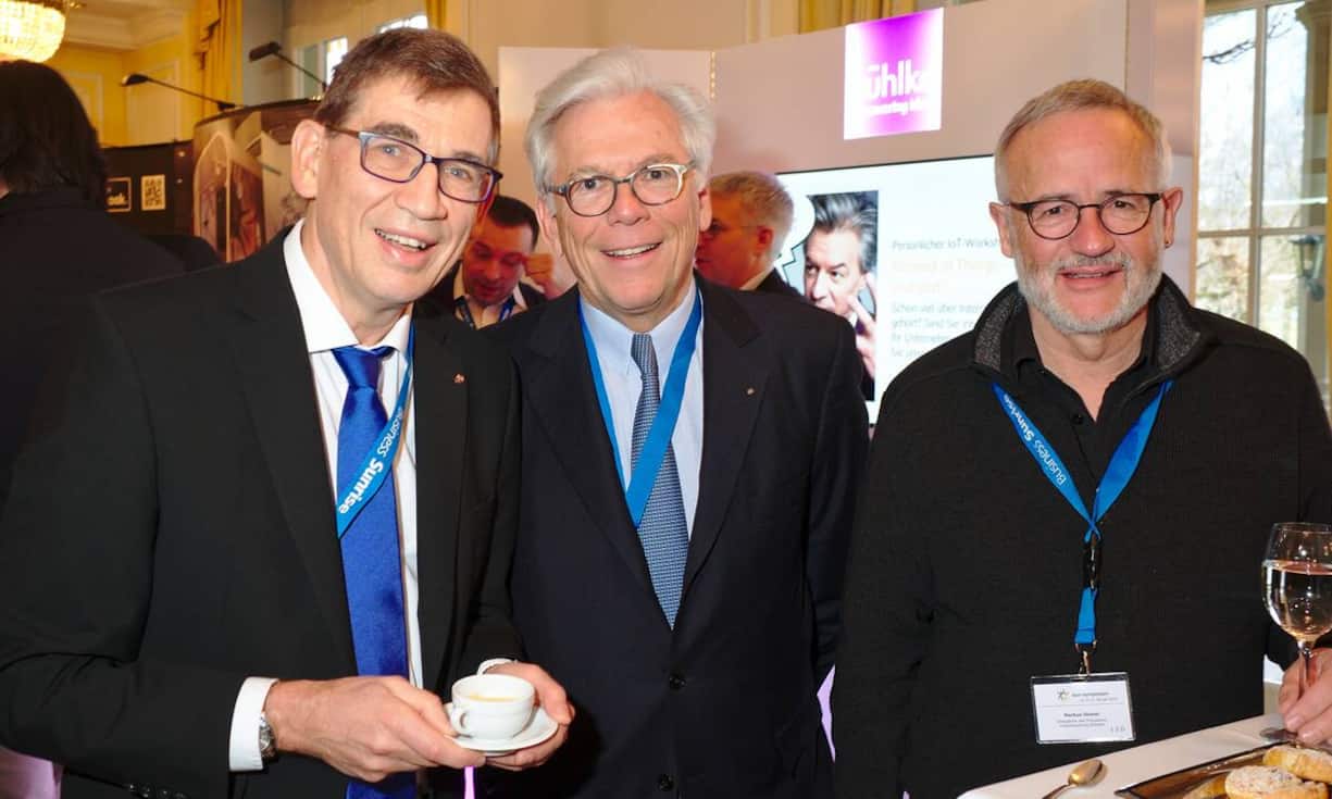 Christoph Lang, VR-Delegierter, SSIB;
Edouard Viollier, VR-Präsident, Viollier AG;
Markus Diener, Delegierter des Präsidiums, Krebsforschung Schweiz