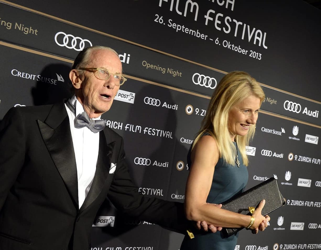Medienunternehmer Beat Curti mit Ehefrau Regula am Eroeffnungsabend des 9. Zurich Film Festival in Zuerich am Donnerstag, 26. September 2013. (KEYSTONE/Walter Bieri )