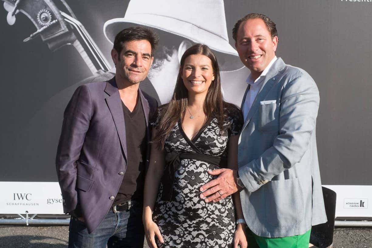 Schoscho Rufener, Event-Manager; Jenny Hunkeler; Heinz E. Hunkeler, Direktorenpaar Hotel Kulm