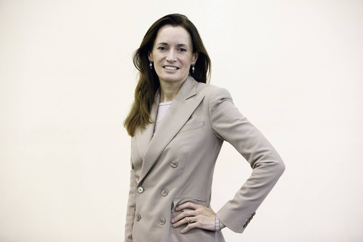 Blythe Masters, chief executive officer of Digital Assets Holdings LLC, poses for a photograph at the Singapore Fintech Conference in Singapore, on Wednesday, Nov. 16, 2016. More than $1 billion of venture capital has been invested into blockchain technology in the past year, said Masters. Photographer: Ore Huiying/Bloomberg
