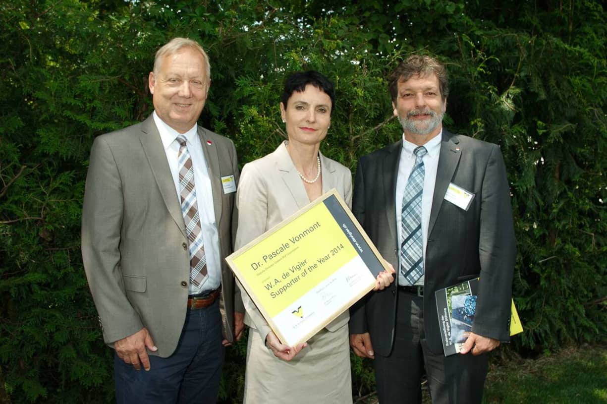 Peter Brotschi, Kantonsratspräsident SO; Pascale Vonmont, Supporter of the Year 2014; Roland Heim, Regierungsrat Kanton Solothurn.Bilder: Markus Senn