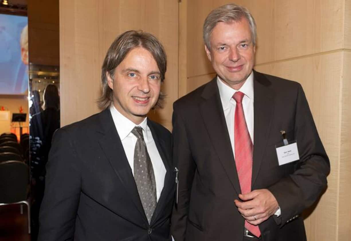 Frank Bodin, Chairman & CEO Euro RSCG Guppe Schweiz; Geri Aebi, CEO WIRZ Partner Holding AG