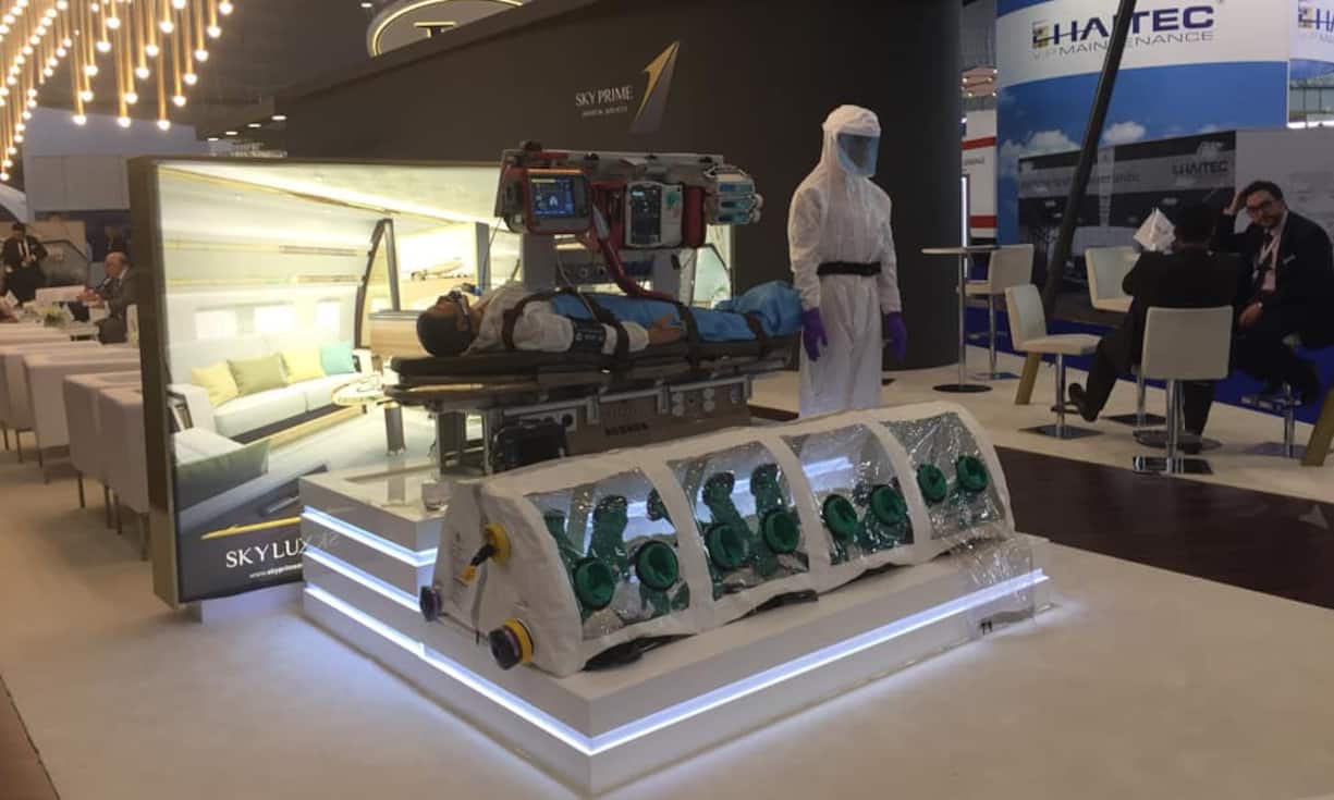 ... oder mobilen Operationssälen, ist alles vertreten, was mit Fliegerei zu tun hat.