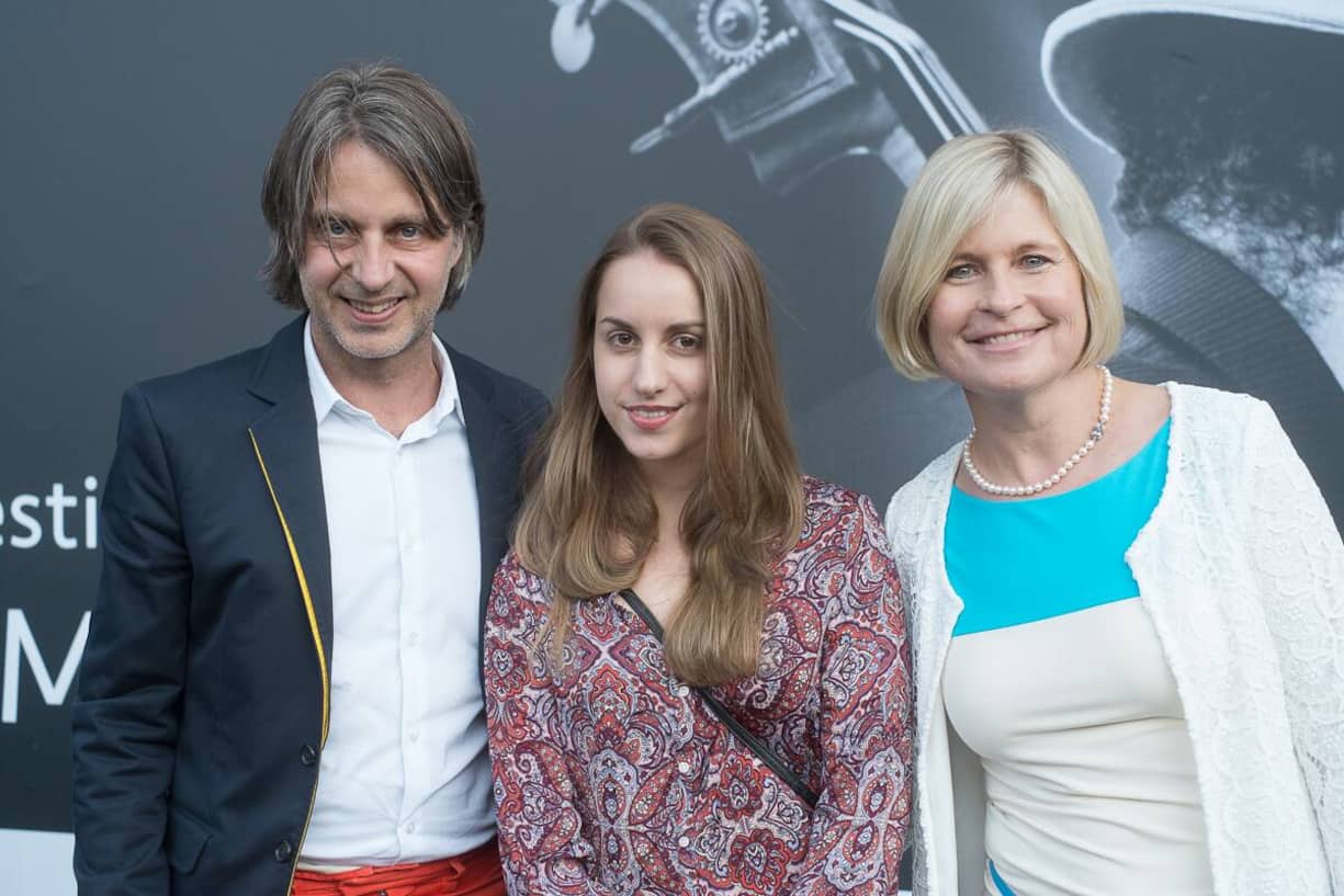 Frank Bodin , Werber; Manon, seine Tochter; Ariane Ehrat, St. Moritz Tourismus