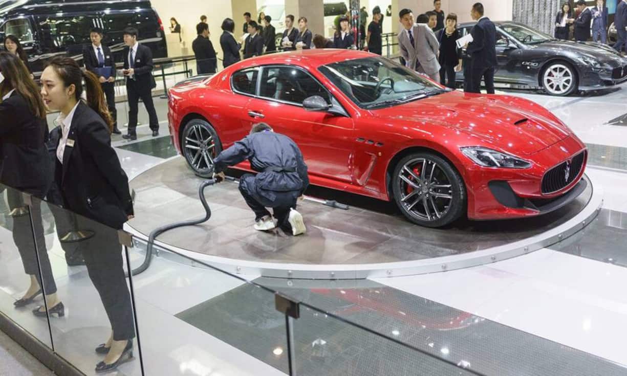 Auch die neuen Wagen von Maserati können sich sehen lassen.