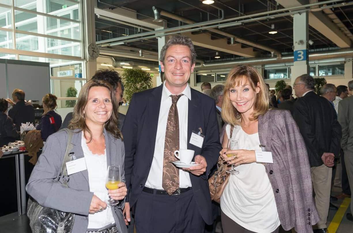 Sandra Schwarz, Exhibit & More; Christoph Küffer, ORBIS Executive Search AG; Iris Sorgalla, Exhibit & More