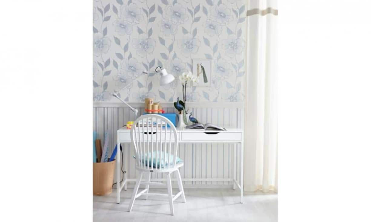 Dazu gehören gepuderte Töne und leichte Materialien.