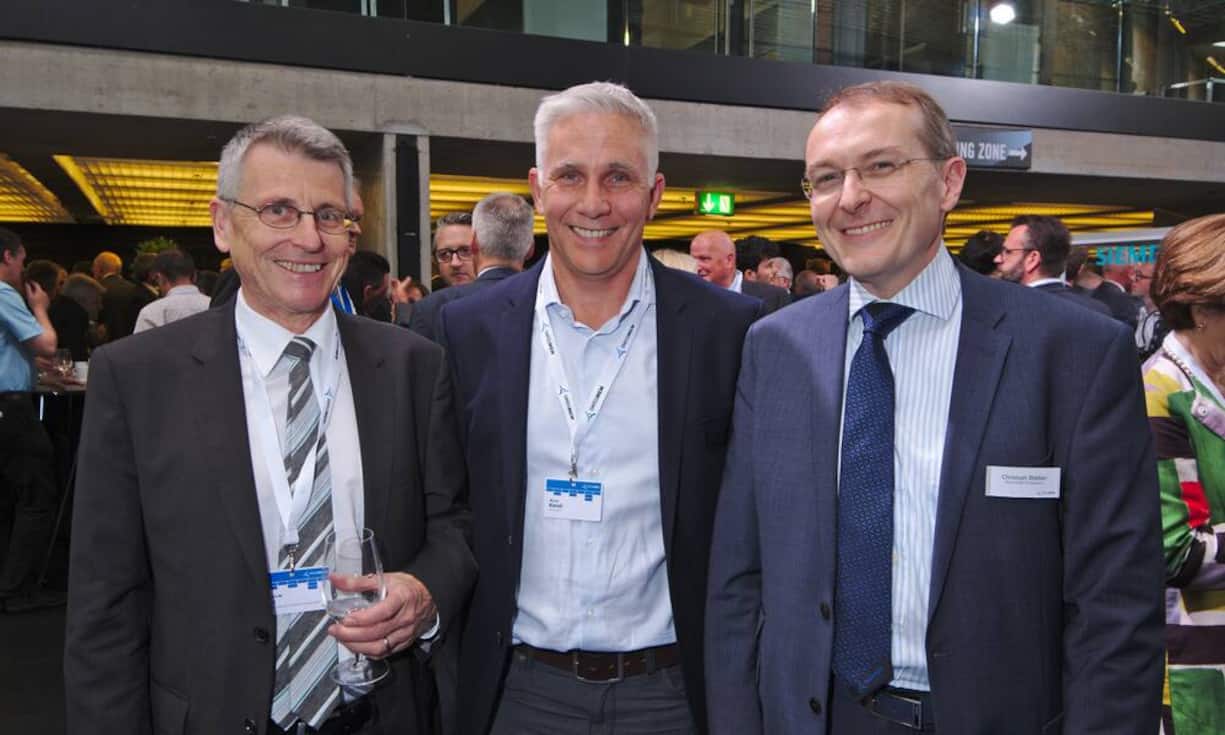 Heinrich M. Lanz, President, Swiss Foundation for Technical Cooperation;
Michel Kleisli, Geschäftsführer & Inhaber, ASE Technik AG;
Christoph Blättler, Ressortleiter, Swissmem