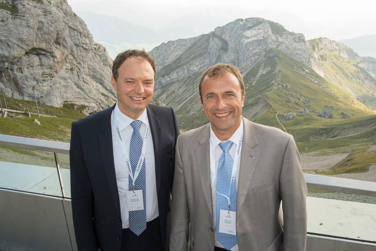 German Grüniger, VR Bürgenstock Hotels AG; Daniel Ebner, MediData AG