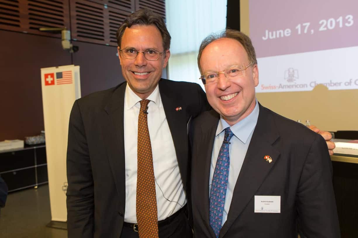 Chris Johnson, Executive Vice President, Nestlé; André Kudelsik, Chairman & CEO, Kudelski SA