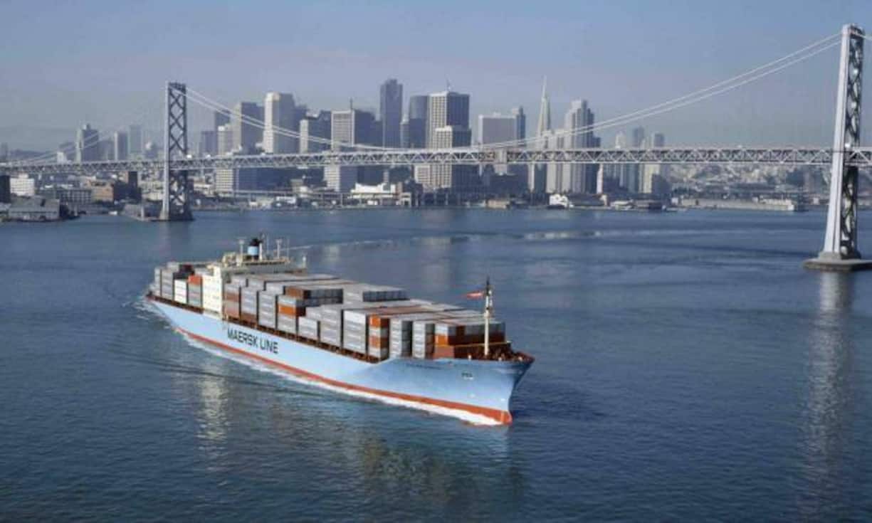 Regina Mærsk: Ablieferung 1996, Kapazität 7403 TEU. Mærsk Line