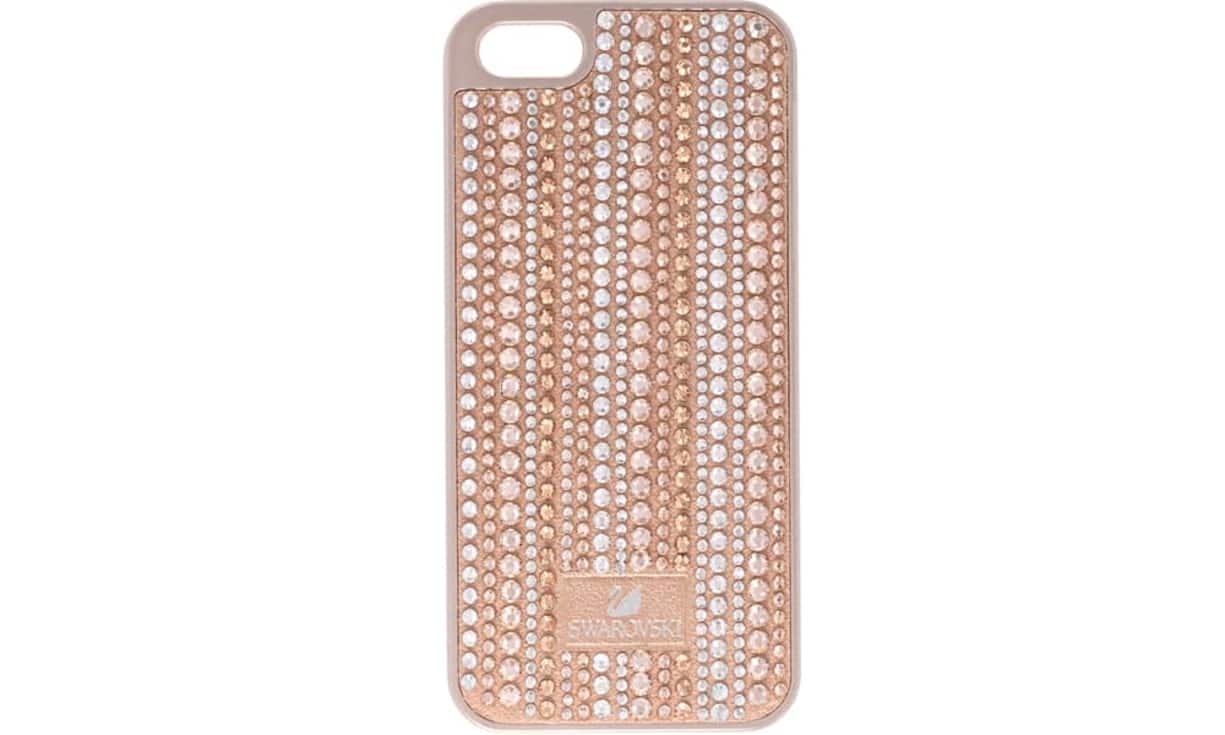Funkelnd: Swarowski Eine Blickfang-Garantie bietet diese Hülle mit Swarowski-Kristallen in metallischen Farbnuancen. Preis 119 Franken