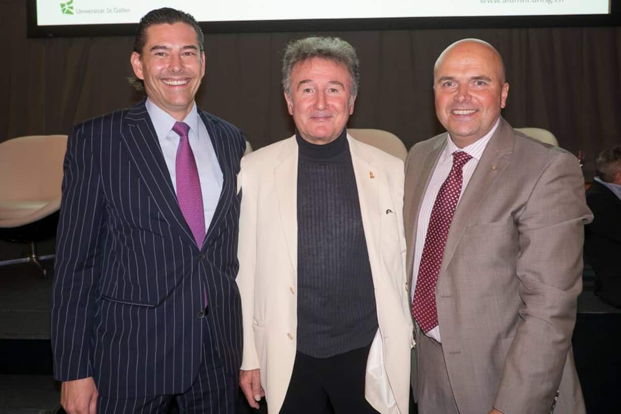 Marc Wallach, Mitglied der Geschäftsleitung VP Bank AG; Bruno Stanek, Weltraumexperte; Christof Reutlinger, Emil Frey AG Garage Zürich Nord