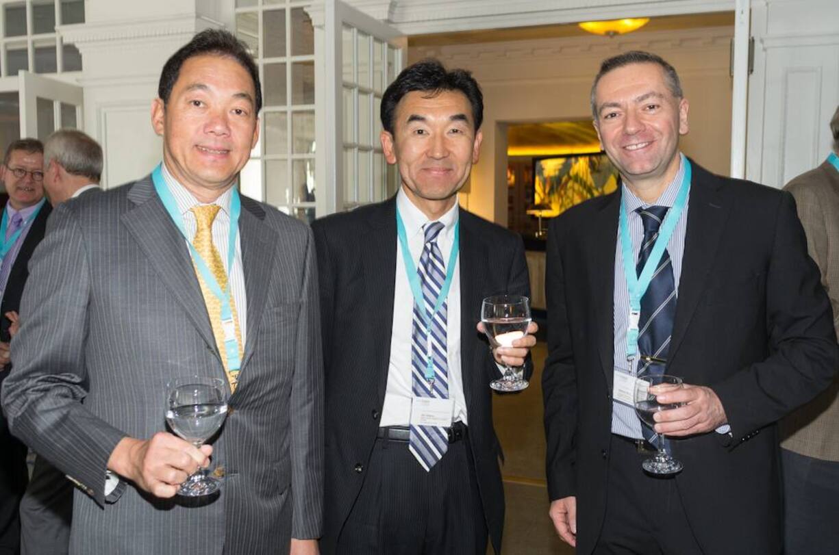 Kenji Kataoka, President, Kataoko & Co. Ltd.; Akio Takigawa, Division Manager, Kataoka & Co. Ltd:; Maurizio Decio, President Asia-Pacific, Barry Callebaut AG