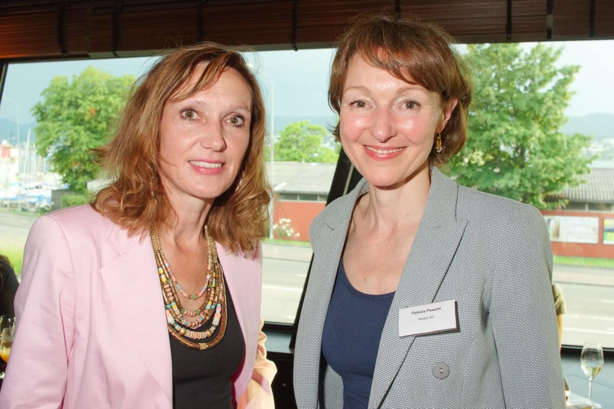 Karin Kofler, Moderatorin, Bilanz; Patrizia Pesenti, Ringier AG.