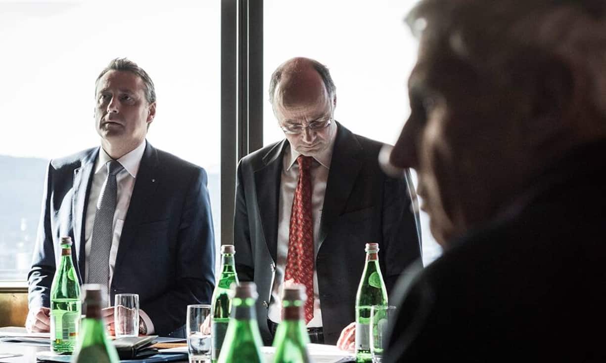 Marco Infanger (l.) ist Leiter der Vermögensverwaltung beim unabhängigen Vermögens- und Vorsorgeberatungsunternehmen Weibel Hess & Partner. Andreas Beck ist Leiter des Instituts für Vermögensaufbau (IVA) in München. Die Firma hat sich auf die Qualitätssicherung im Banking spezialisiert und prüft auch die Portfolios von Schweizer Banken.