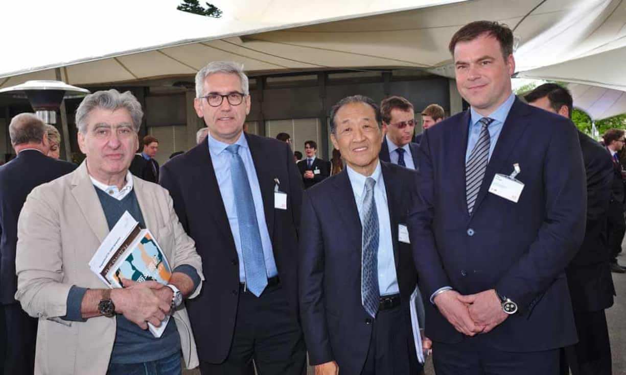 Nick Hayek, President, Swatch Group;
Ulrich Spiesshofer, CEO, ABB Ltd.;
Stephen Lee, CEO, Singapore Airlines Ltd.;
Philip Erzinger, CEO, St. Gallen Foundation