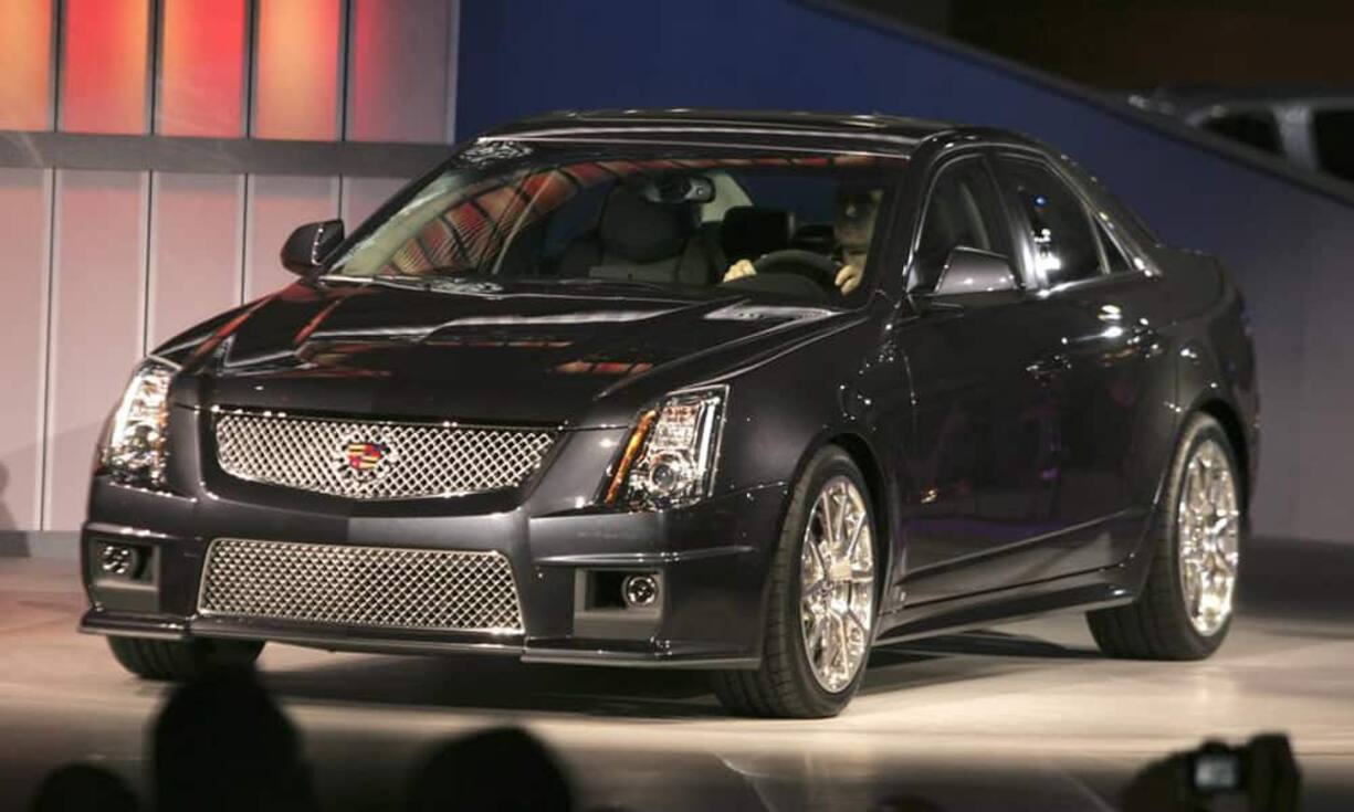 Platz 1: Der Cadillac CTS-V verbraucht zwar 11,1 Liter Super - das sind aber stolze 28,8 Prozent weniger als der Hersteller angibt. (Bild: Keystone).