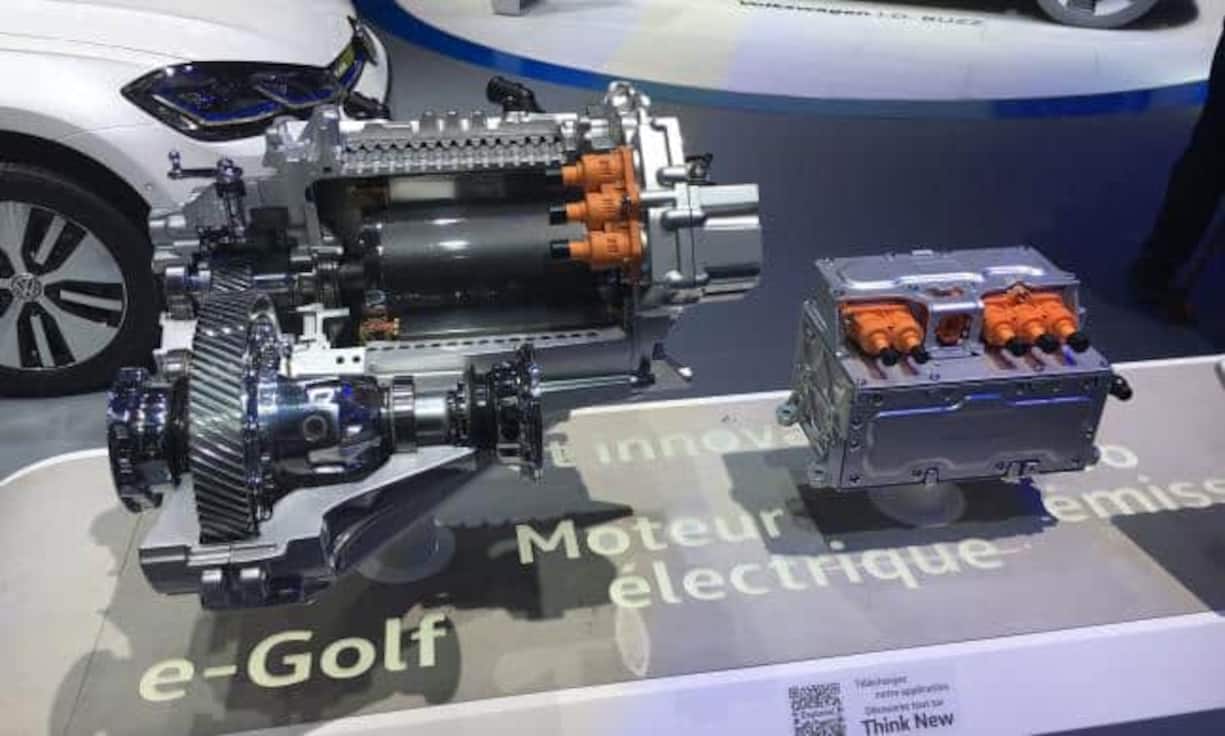 Und hier ein Blick auf das Innenleben: die Batterie des E-Golf. Bilder: Keystone