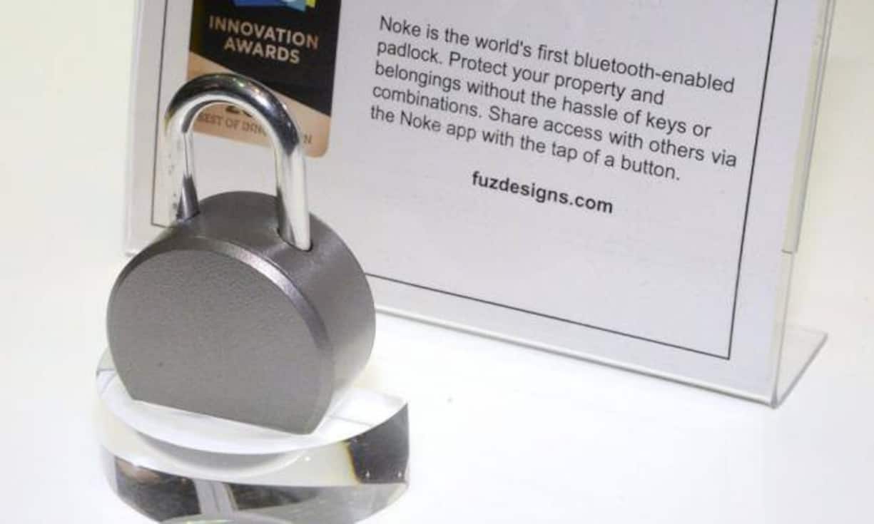 Vorhängeschloss
Auf der Messe werden auch die besten Innovationen gekürt. Das mit Bluetooth ausgerüstete Vorhängeschloss hat die Jury begeistert.