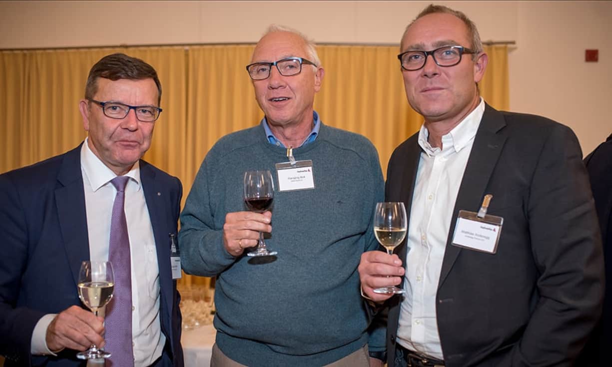 Impressionen von der Podiumsdiskussion «Rendez-vous Helvetia»Walter Wirth, AEK Energie AG | Hansjörg Boll, Stadt Solothurn | Matthias Anderegg, Anderegg Partner AG