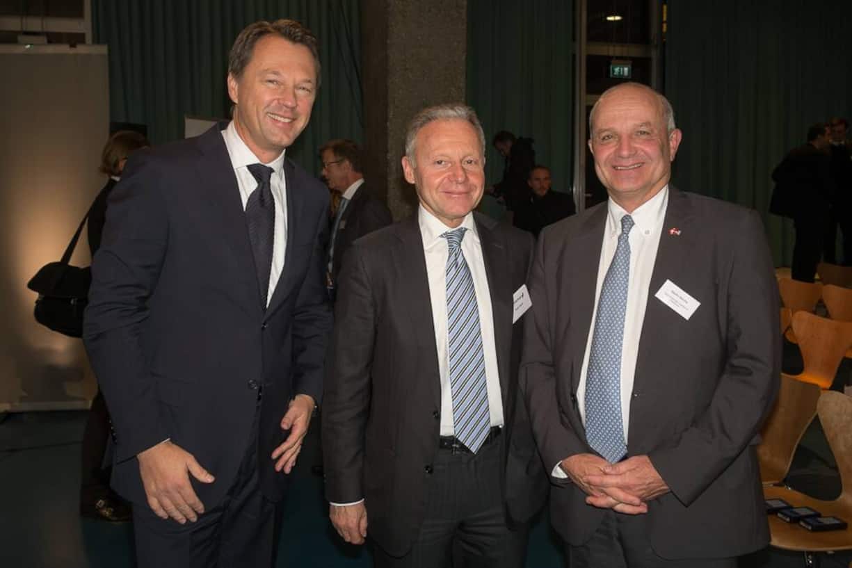 Dirk Schütz, Bilanz; Ralph Büchi, Axel Springer AG; Martin Naville, AMCHAM